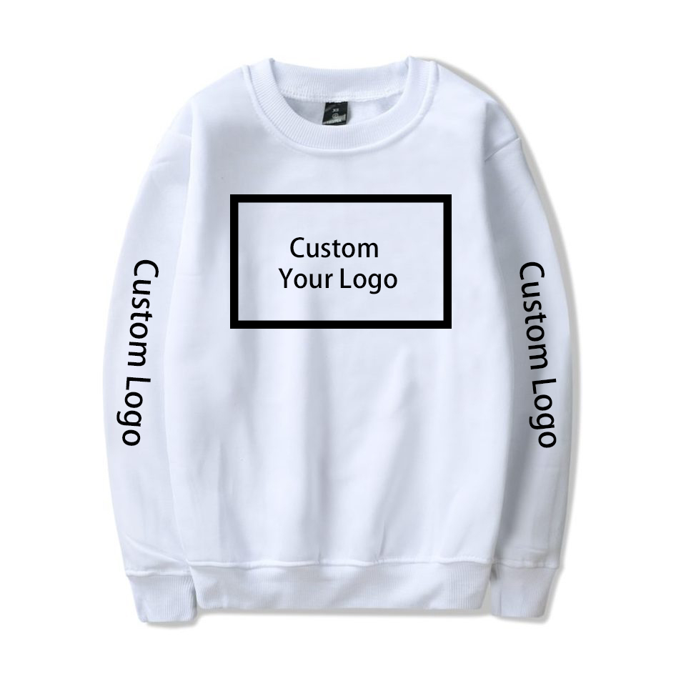 Заказной crewneck 100% хлопок мужской пуловер толстовка без капюшона