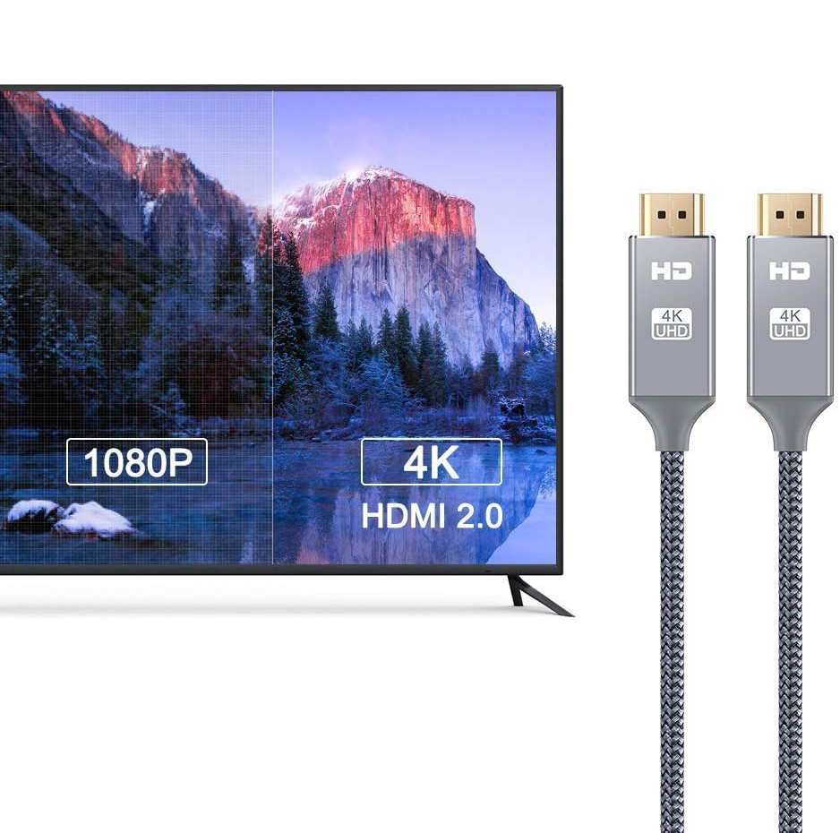 Nylon thin 1M1.8M3M5M UHD RGB4:4:4 HDR 2.0 4K60Hz 1080P 3D HDMI cable 4K*2K