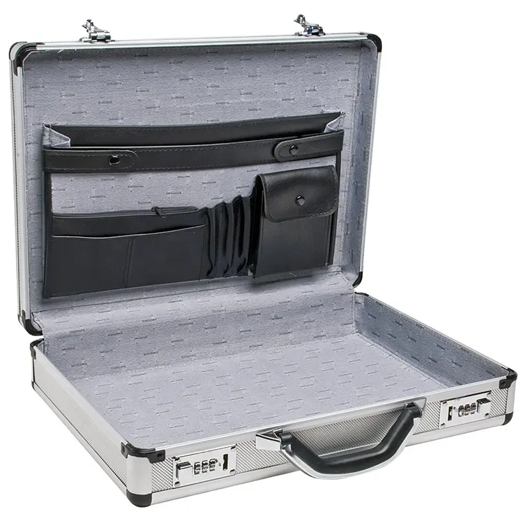 Тонкий алюминиевый мужской портфель для мужчин, офисный портфель для ноутбука, сумка для защиты от огня, офисный инструмент, макияж, портфель