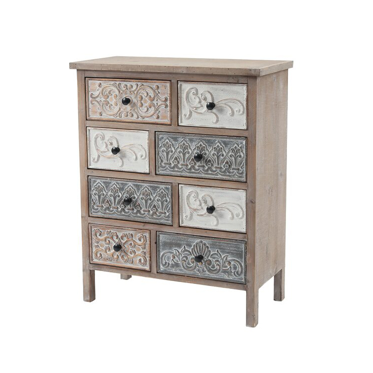 Customizable Wooden Living Room Storage Cabinet with 8 Drawer Options - Handcrafted Home Furniture