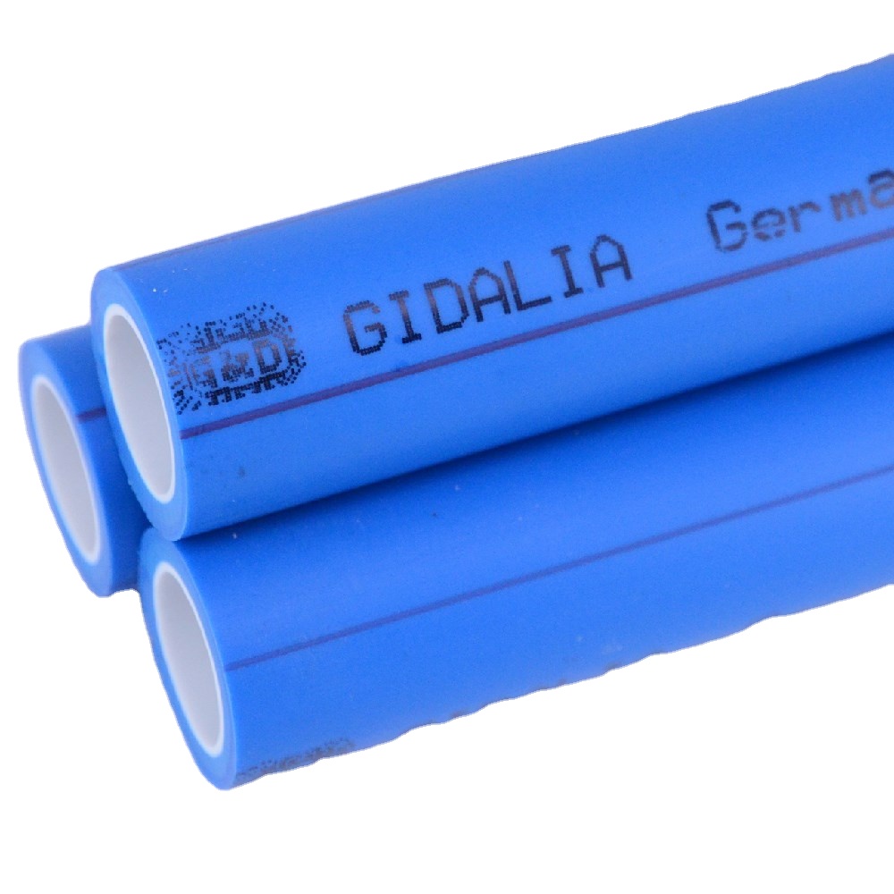 Imported PPR material any specification (PN1.25Mpa-PN2.5Mpa) plastic pipe Double color dark blue and white