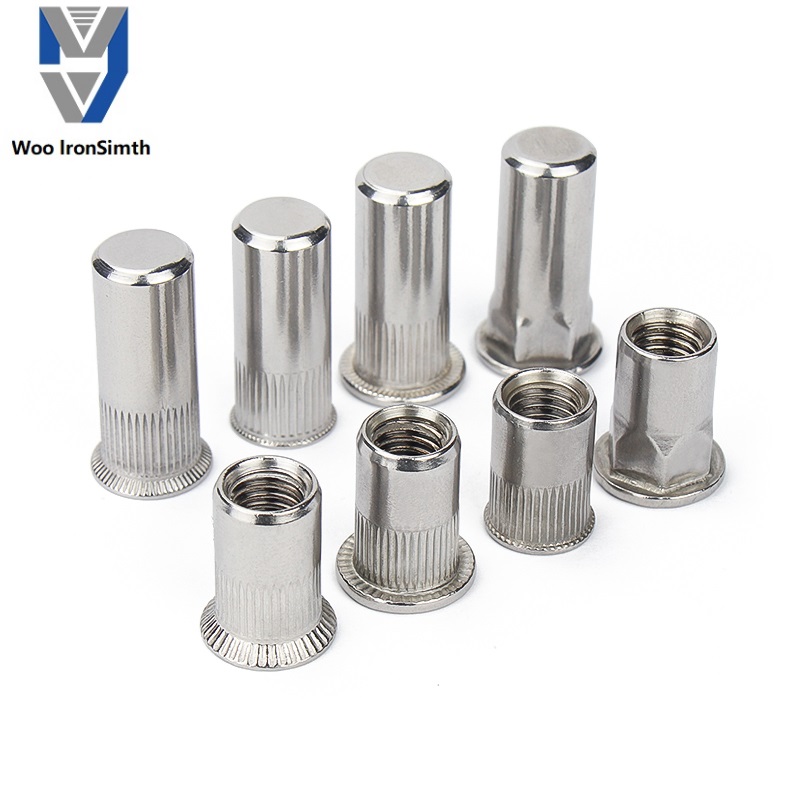 Factory custom polishing stainless steel rivet nuts China Manufacturing thread stainless steel rivet nuts