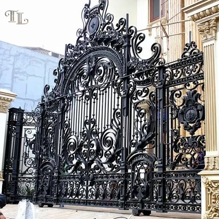 Main iron garden gate modern wrought iron gate designs metal luxury galvanized gate