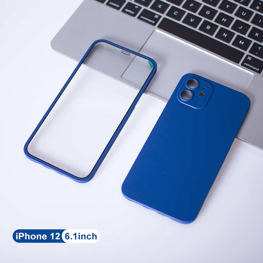 Чехол для телефона с полным покрытием 360, супер тонкий чехол для iphone 12/12 pro/12 pro max, чехол 2 в 1 magsafe