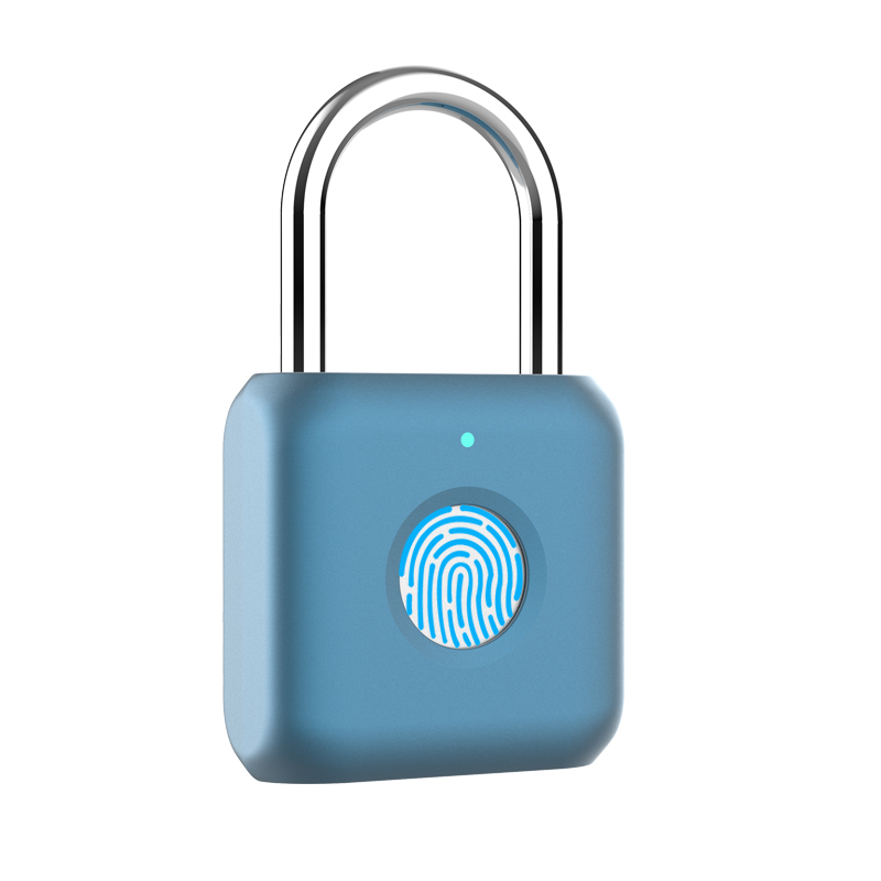 Small Smart finger print padlock for luggage fingerprint padlock as gift