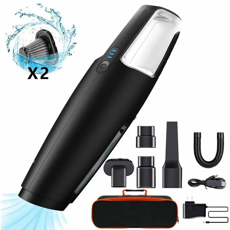 Free Sample Wet Dry Use Car and Home 12V 7000Pa Portable Handheld Cordless Vac Dust Buster