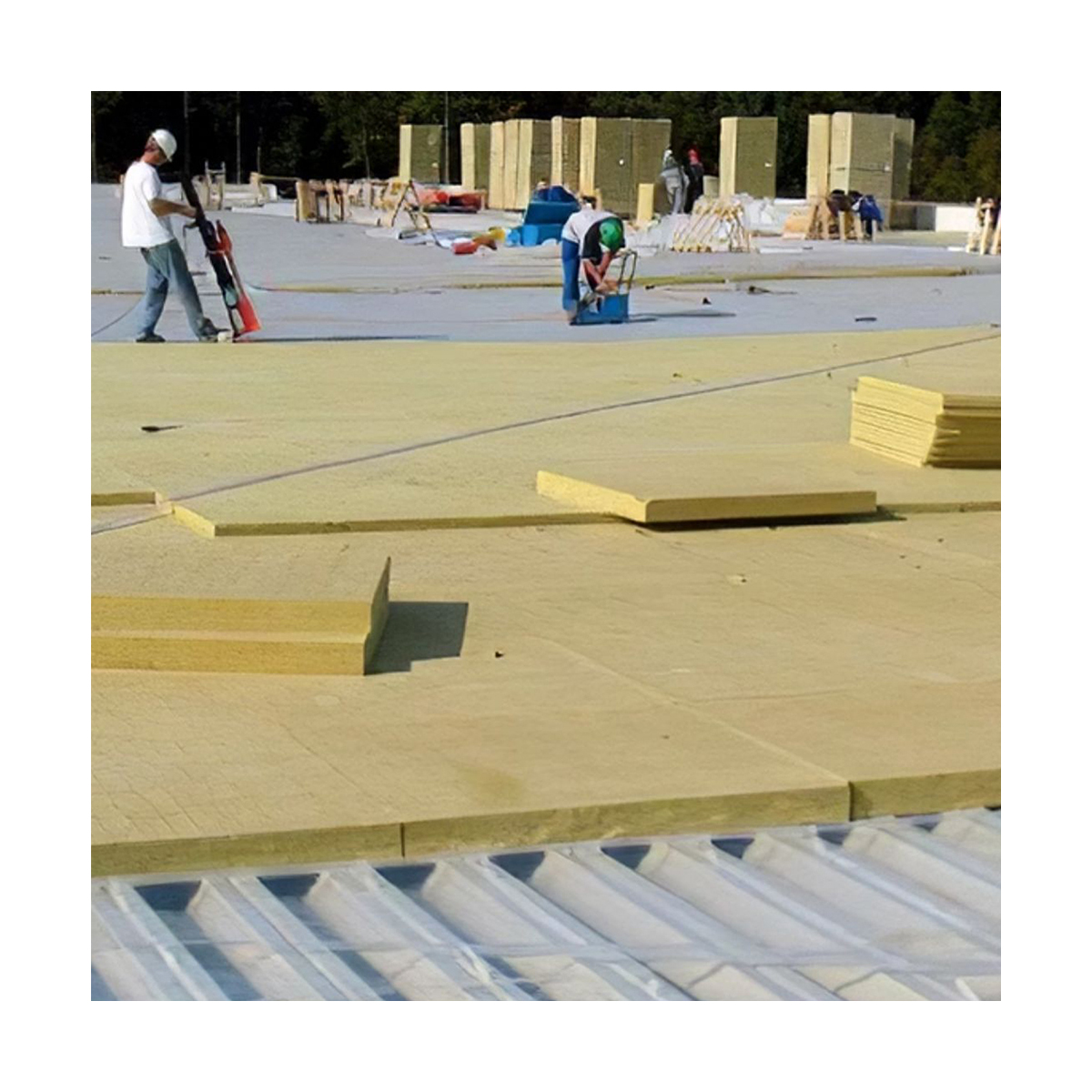 China Thermal Insulation Material Manufacturer 25-200mm Rock Wool Wall Board Soundproof Insulation Rock Wool Board