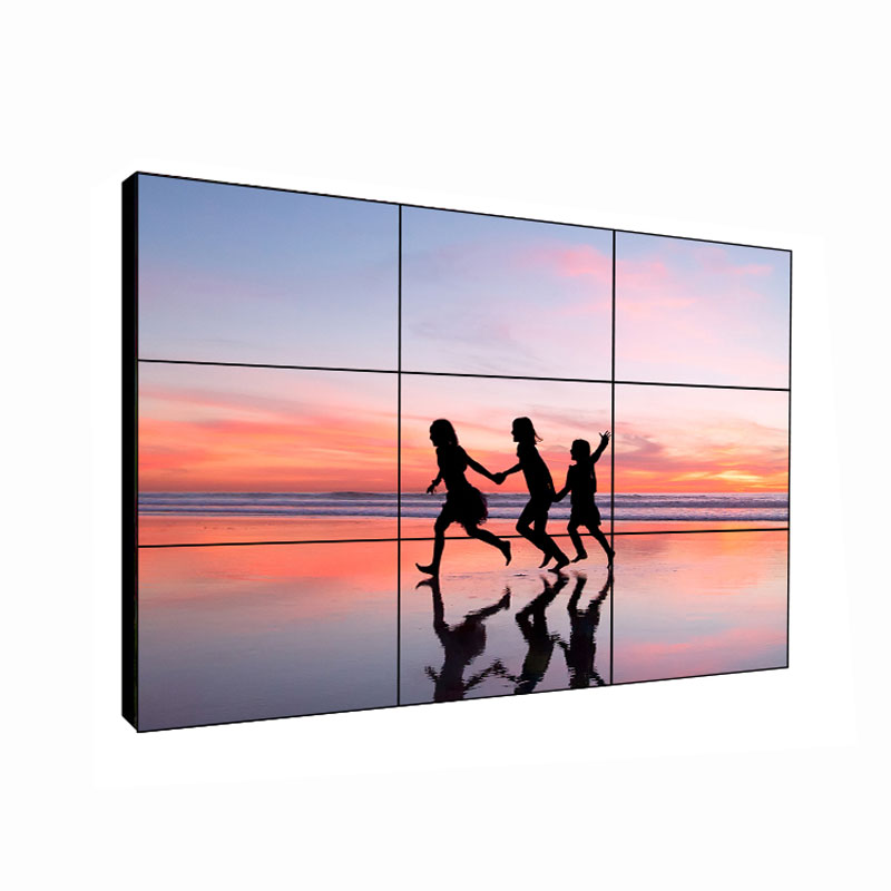 Ультраузкая рамка 43 49 55 65 дюймов Большой рекламный экран lcd видеостена