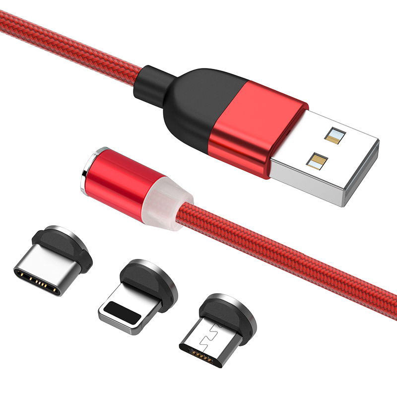 Магнитный зарядный кабель WISTAR Micro USB Магнитный светодиодный зарядный кабель Магнитный USB C кабель с магнитом