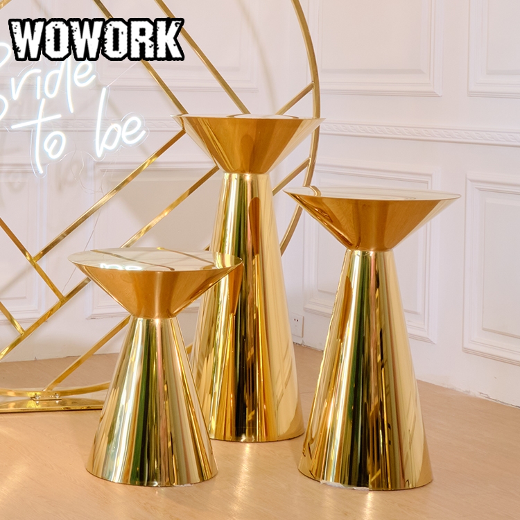 2022 год, WOWORK, оптовые поставки для вечеринок, золотые металлические колонны, торт, десерт, цилиндр, подставка, plinth для свадебного украшения