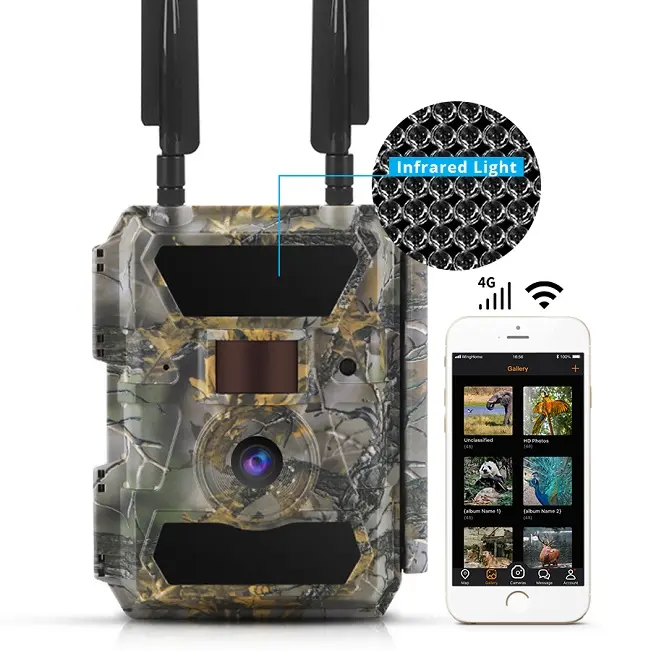 0.35s fast trigger speed FHD pictures and video transmission fast 4G LET trail camera