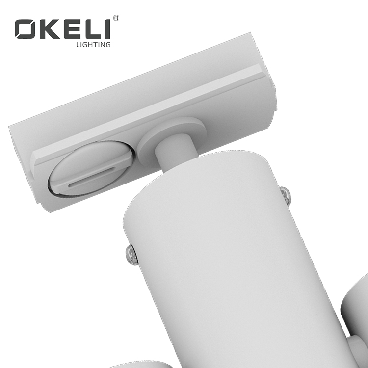 OKELI Крытый современный дизайн Белый алюминиевый регулируемый угол 7w 14w cob светодиодный светильник