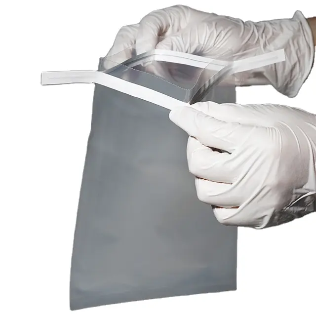 Sorfa 400ml plastic laboratory clip bag polyethylene sterile sampling bag for chemistry laboratory