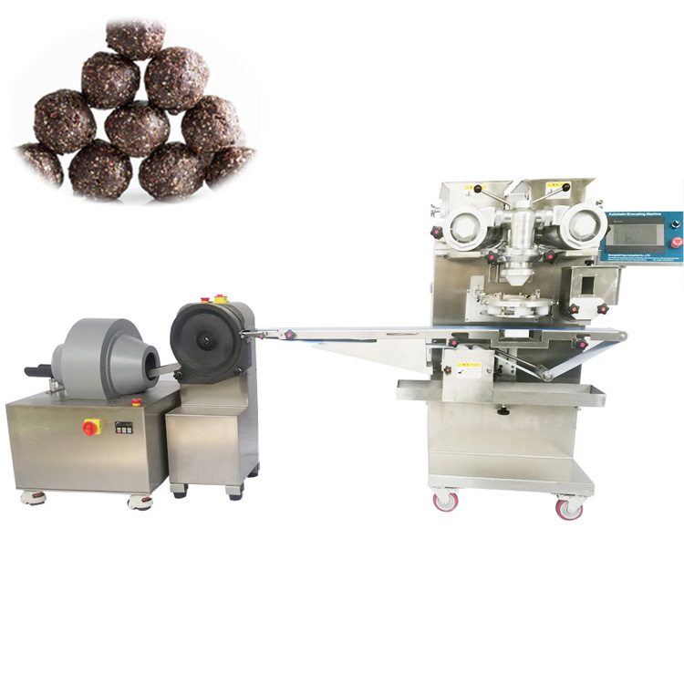 Small automatic energy date ball maker mini sweet protein ball making encrusting machine