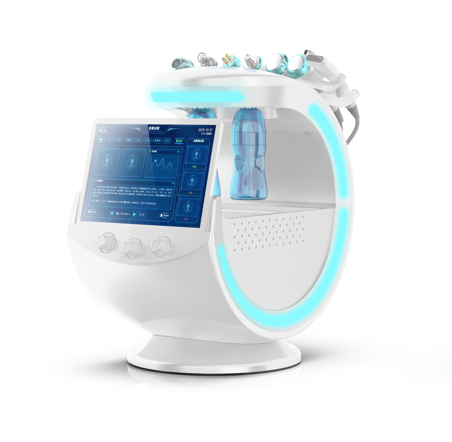 7 in 1 h2o2 water facial dermabrasion oxygen jet peel machine