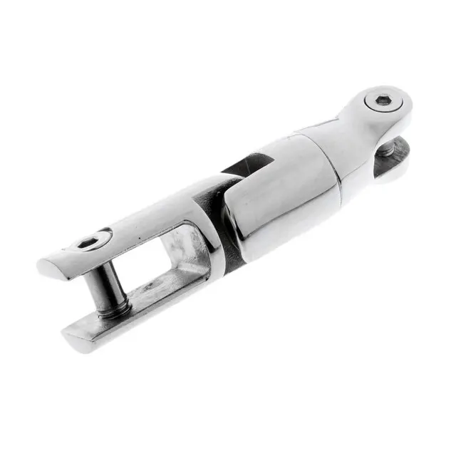 Marine Hardware 316 Stainless Steel Mirror Polished Double Swivel Anchor Chain Connector