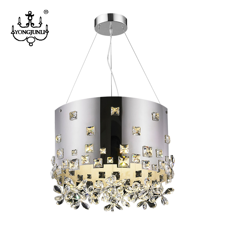 Modern luxury decoration living room hotel crystal led chandelier pendant light