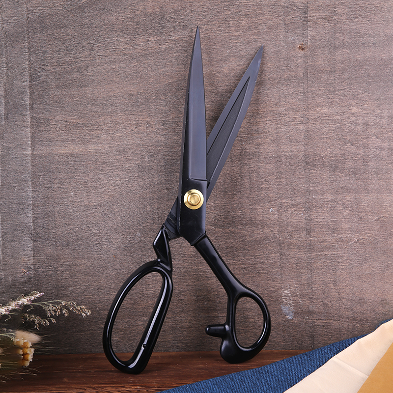High Quality 9/10/11/12 Inch Craft Sewing scissors Black Fabric Clothing tailor scissors