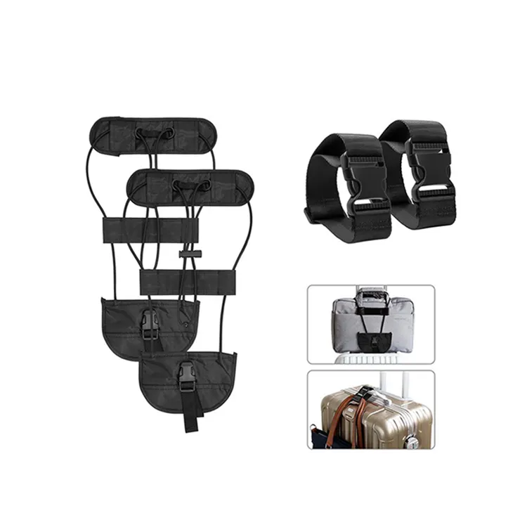 Hot Sale Amazon suitcase adjustable luggage strap belt bag bungee travel kit set