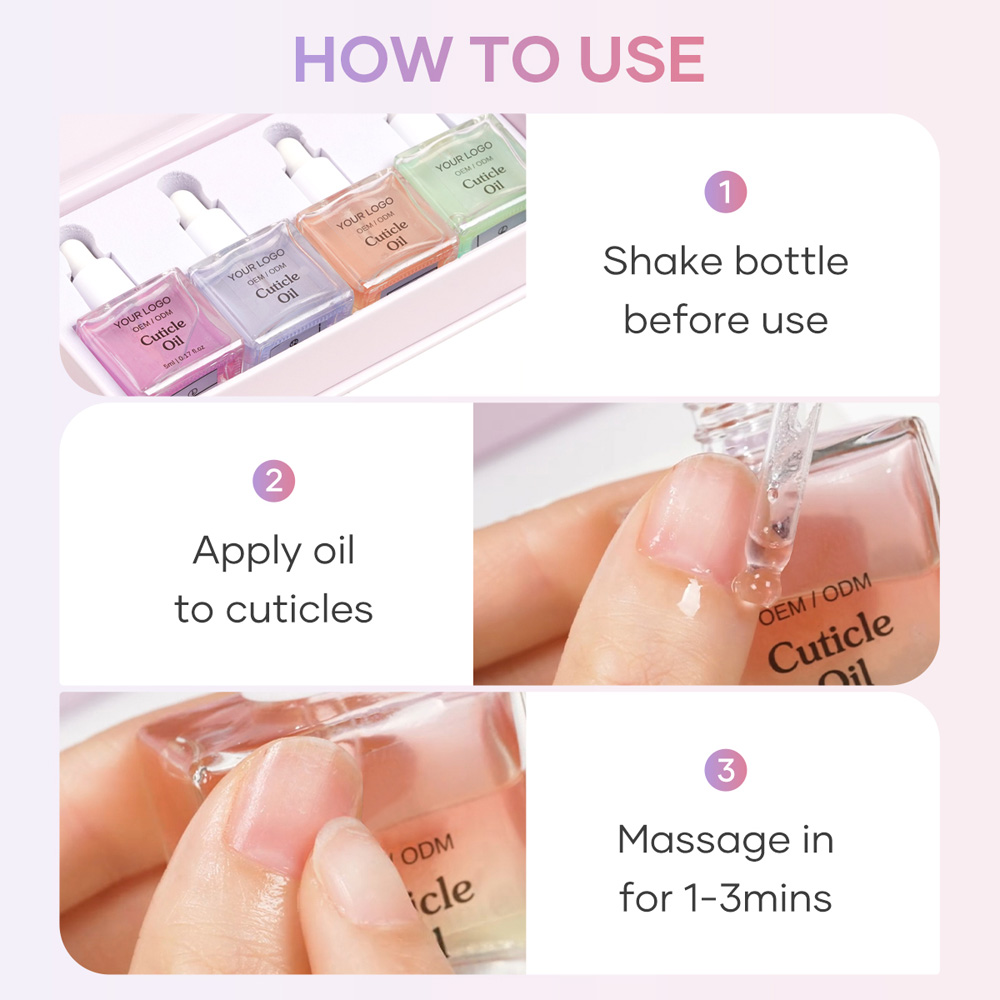Missgel Private Label Dual-Colored Formula Nail Oil Cuticle Vitamin E Scented Vegan Cuticle Oil Manufacturers Nail Care