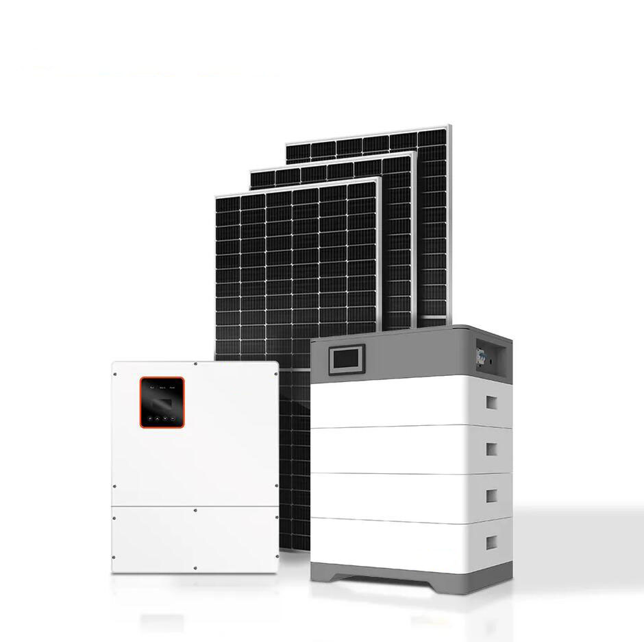 Solar power system 5kw 10kw 15kw 20kw off grid solar system gasoline generators 8kw 10kw with lithium battery for home use