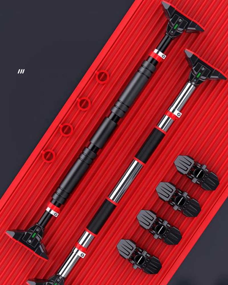 Gym trainer indoor adjustable steel safety Lock mounting door junior pull up bar gymnastics horizontal bar