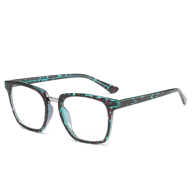Light Reading Glasses Frames Optical Eye Glasses Blue Fashion Leopard Guangzhou Transparent TR90 Prescription Glasses 7-15 Days