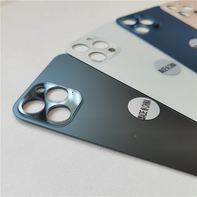 Запасные части для iPhone 11 12 13 14 pro max, задняя крышка мобильного телефона с логотипом, замена стекла с большим отверстием