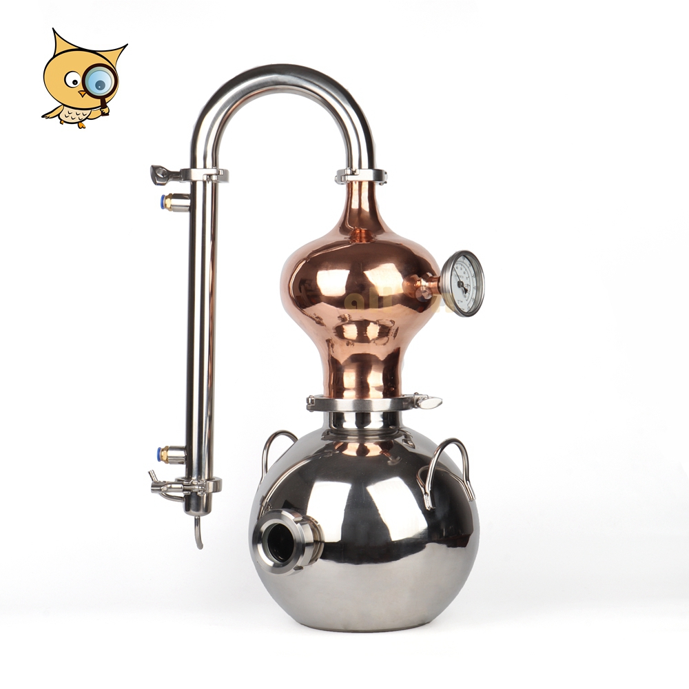 ALL IN New Design Copper and 304 Stainless Steel Home Distilling Equipment Stainless distiller Gourd Shaped Distiller
