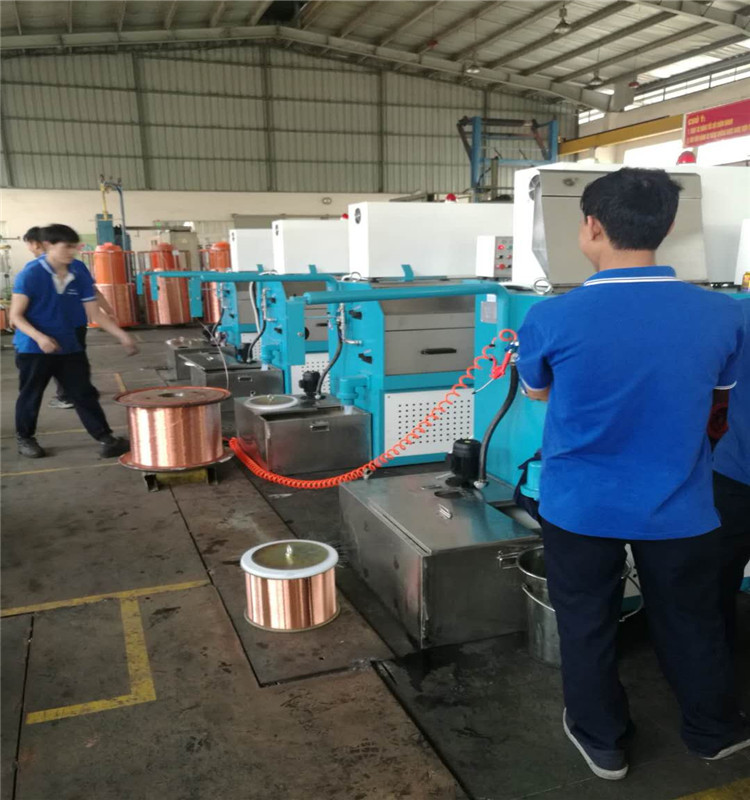 aluminium coating copper wire drawing machine