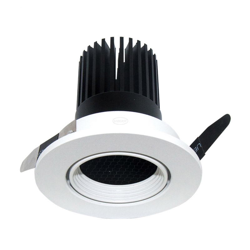 Hot sale anti-glare COB light 12w led recessed downlight for residential and commercial lighting