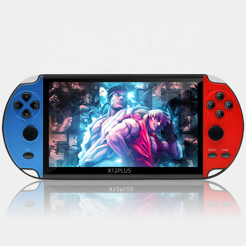 Игровая консоль X12 Plus, 7 дюймов, 20000 встроенных игр, 16 ГБ, ручной двойной джойстик, игровой контроллер