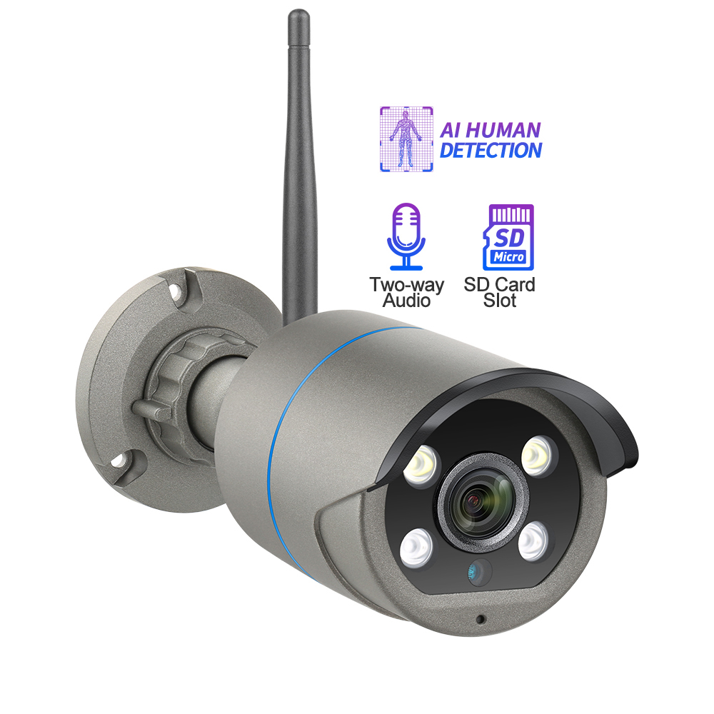 Беспроводная IP-камера видеонаблюдения 1080P 2 Мп с двухсторонним аудио, TF-картой, Wi-Fi, водонепроницаемая IP-камера с датчиком движения