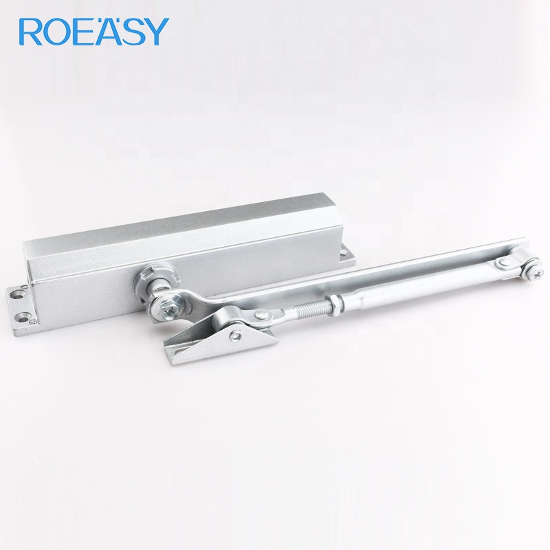 ROEASY Slim Type hydraulic door closer pentago hold open punch free automatic door closer