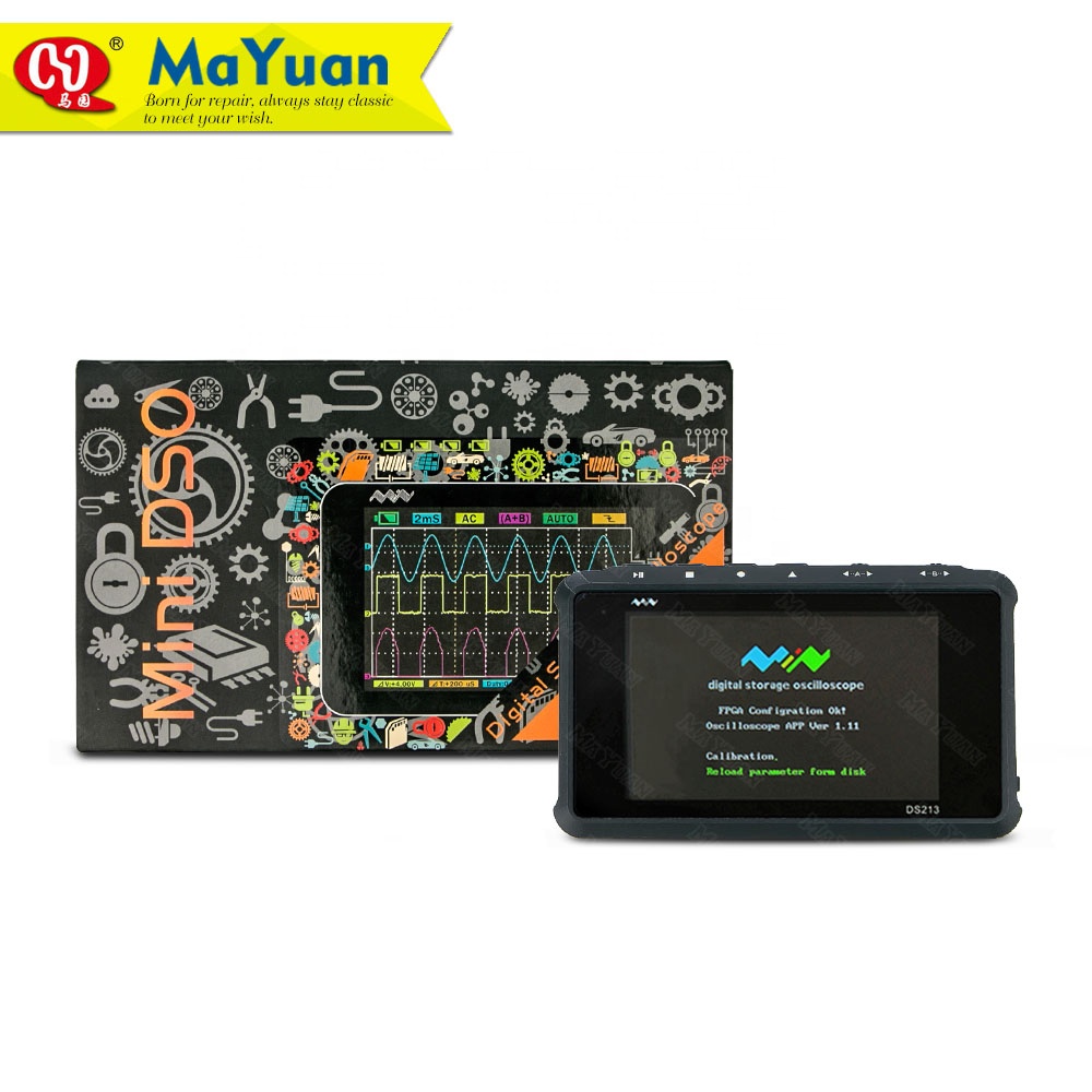Miniware DS213 Профессиональный портативный мини 4 канальный цифровой осциллограф 100 мс/с