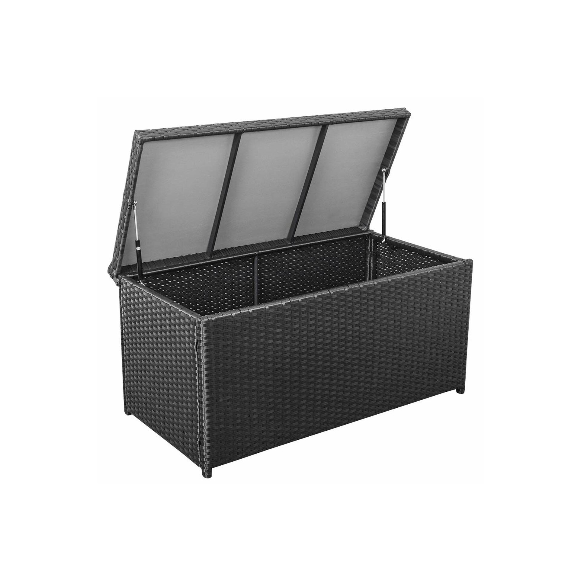 Роскошный плетеный ящик для хранения Danlong Outdoor, для любых погодных условий, для внутреннего дворика, садовая мебель, контейнер для внутреннего дворика