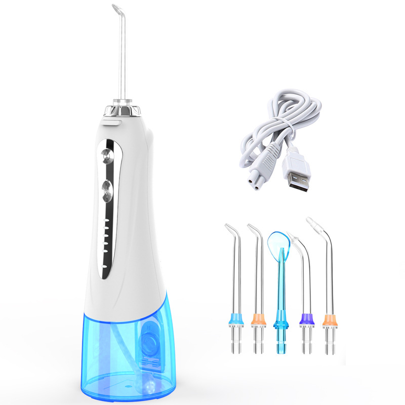 Cordless Portable and Rechargeable Waterproof Water Flossers Professional Dental Oral Irrigattor with 300ML Water Tank