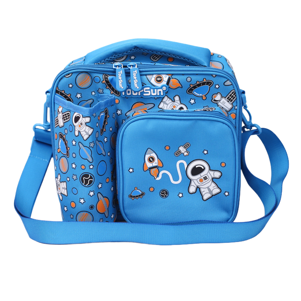 customized durable polyester lunch cooler bag OEM Portable food thermal insulated picnic lunch insulated cooler school lunch bag