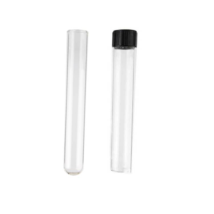 Factory wholesale screw test tube Round bottom glass test tube for experimental research