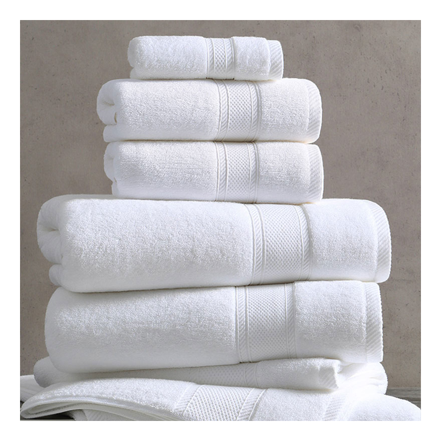 5 star hotel towels white custom logo bathroom linen 100% cotton face hand bath hotel towel set