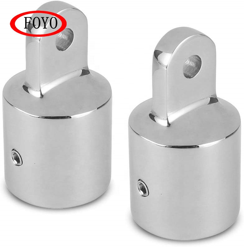 Foyo 1 "Bimini top caps аксессуары из нержавеющей стали Stanchion Cap с 1" глазом