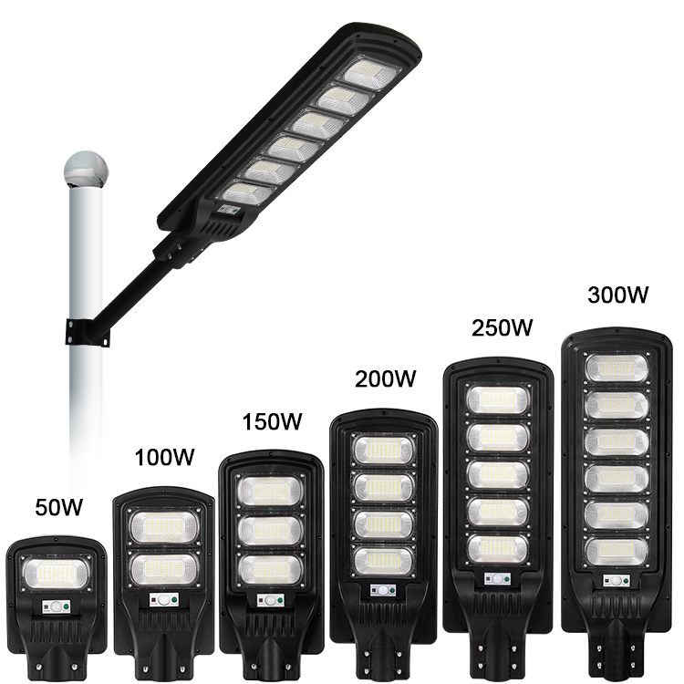 Solar Street Lamp High Lumen Induction Motion Sensor Waterproof Integrated Outdoor Luminaria Road Led Garden Solar Street Lights