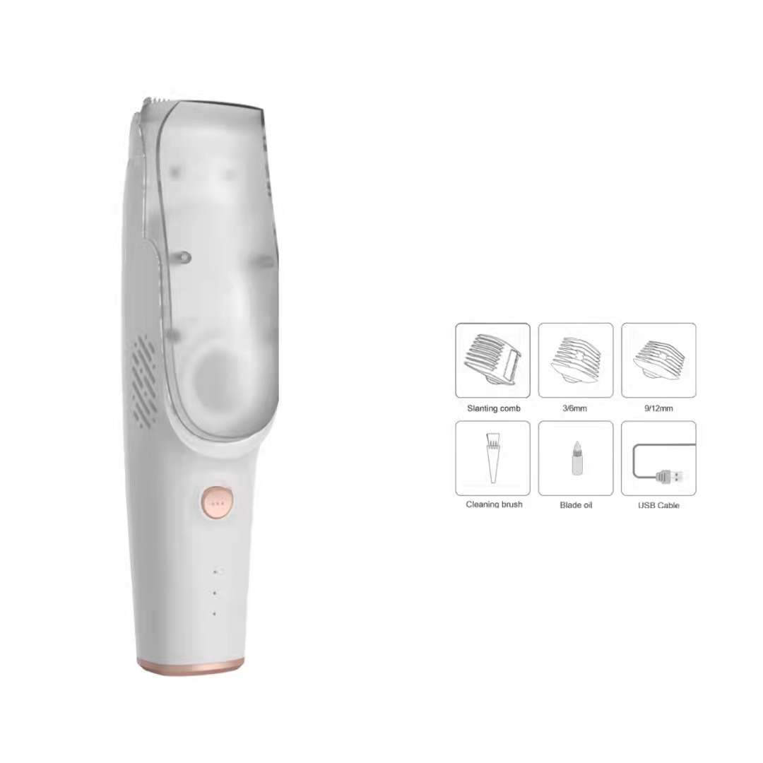 Baby's electric professional quiet hair-absorbing hair trimmer, waterproof and rechargeable cordless trimmer
