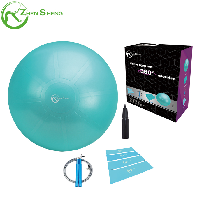 Zhensheng pvc exercise ball eco friendly custom yoga set