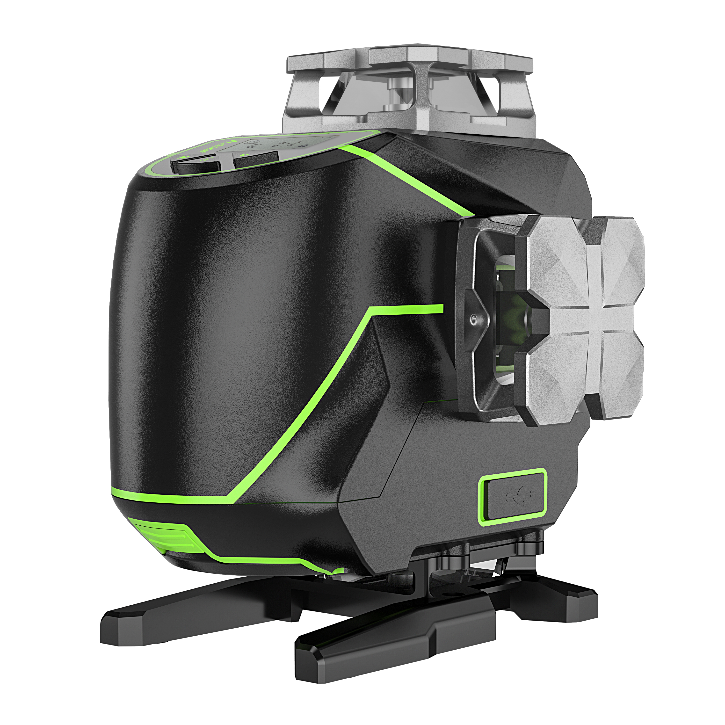 Самонивелирующийся лазерный уровень Huepar S04CG, функция Bluetooth, 4D OSRAM, зеленый луч, 16 линий
