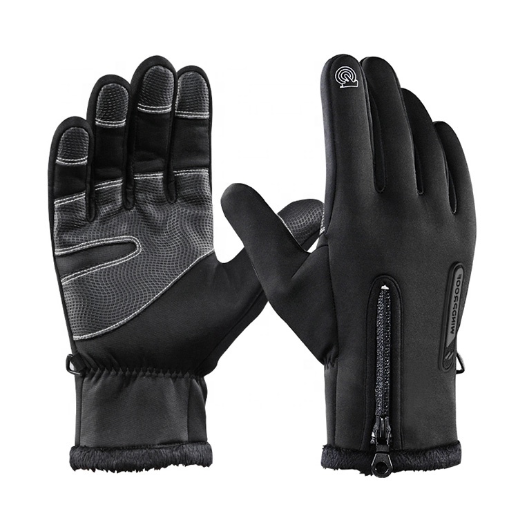Winter Full Finger Touch Screen Black Bicycle MTB Biking Riding Cycling Other Sports Racing Gloves