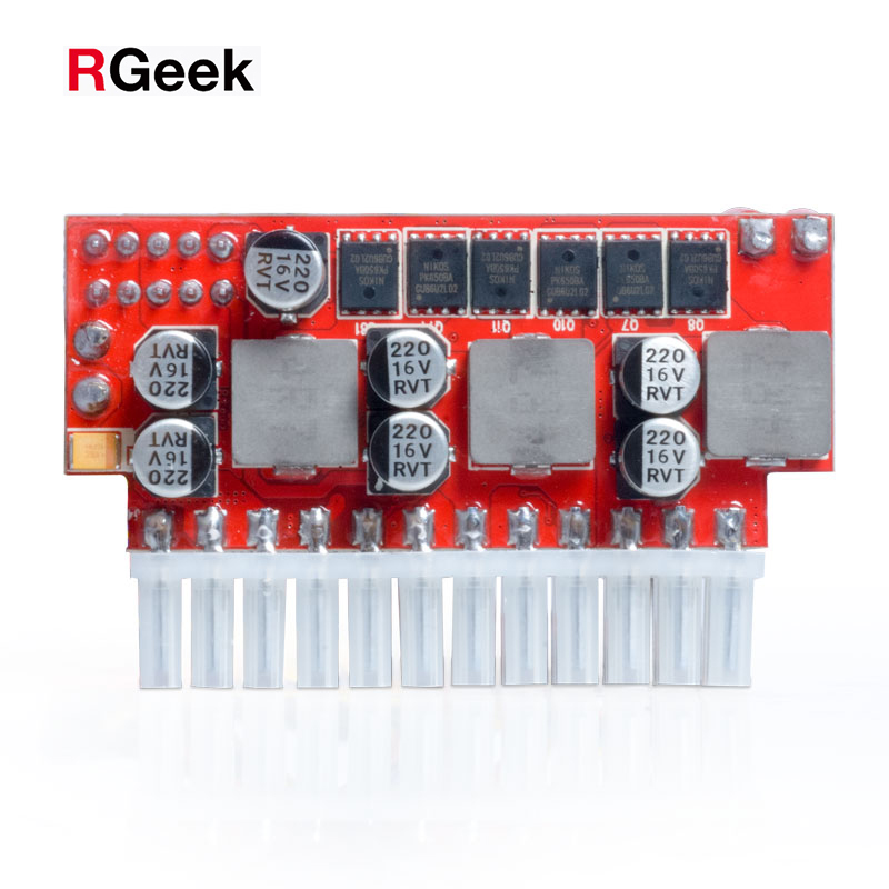 Блок питания для жесткого диска RGeek DC-DC 12 В 200 Вт NAS PSU 4 bay 6 bay Nas корпус жесткий диск HDD блок питания Pico PSU