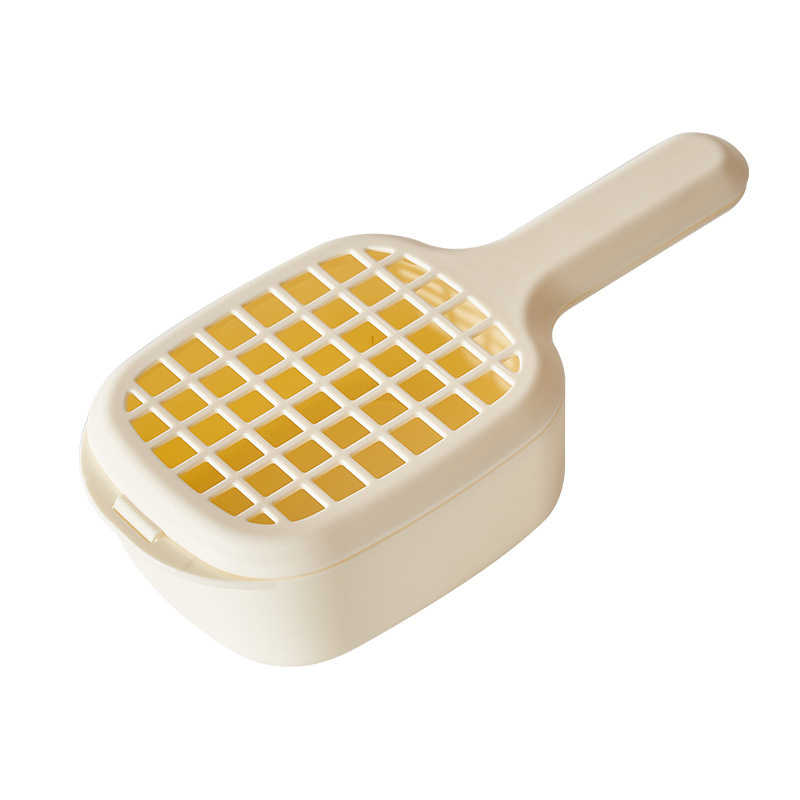 Super Convenient fruit and vegetable drain basket with handle and mesh so fine that you can't even wash blueberries