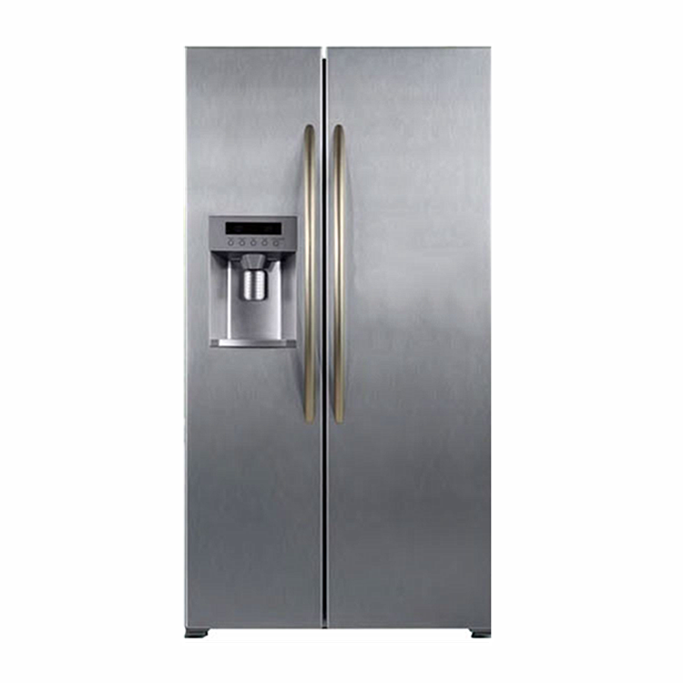 Total frost free design with Ice-maker 601L side by side LED display refrigerators