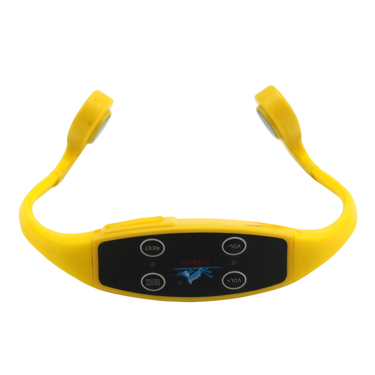 Private Logo Customize Waterproof Headsets Support USB Charging Light Swimming Teaching Bone Conduction Earphones